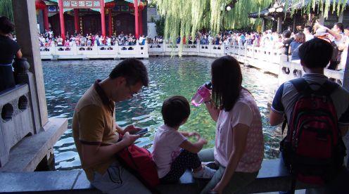 暑假最后一周末 濟南趵突泉游客如潮8